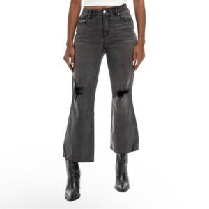 NWT 1822 DENIM WOMEN'S ZAYNE HIGH RISE BOOTCUT JEANS - ZAYNE GREY - SIZE: 10